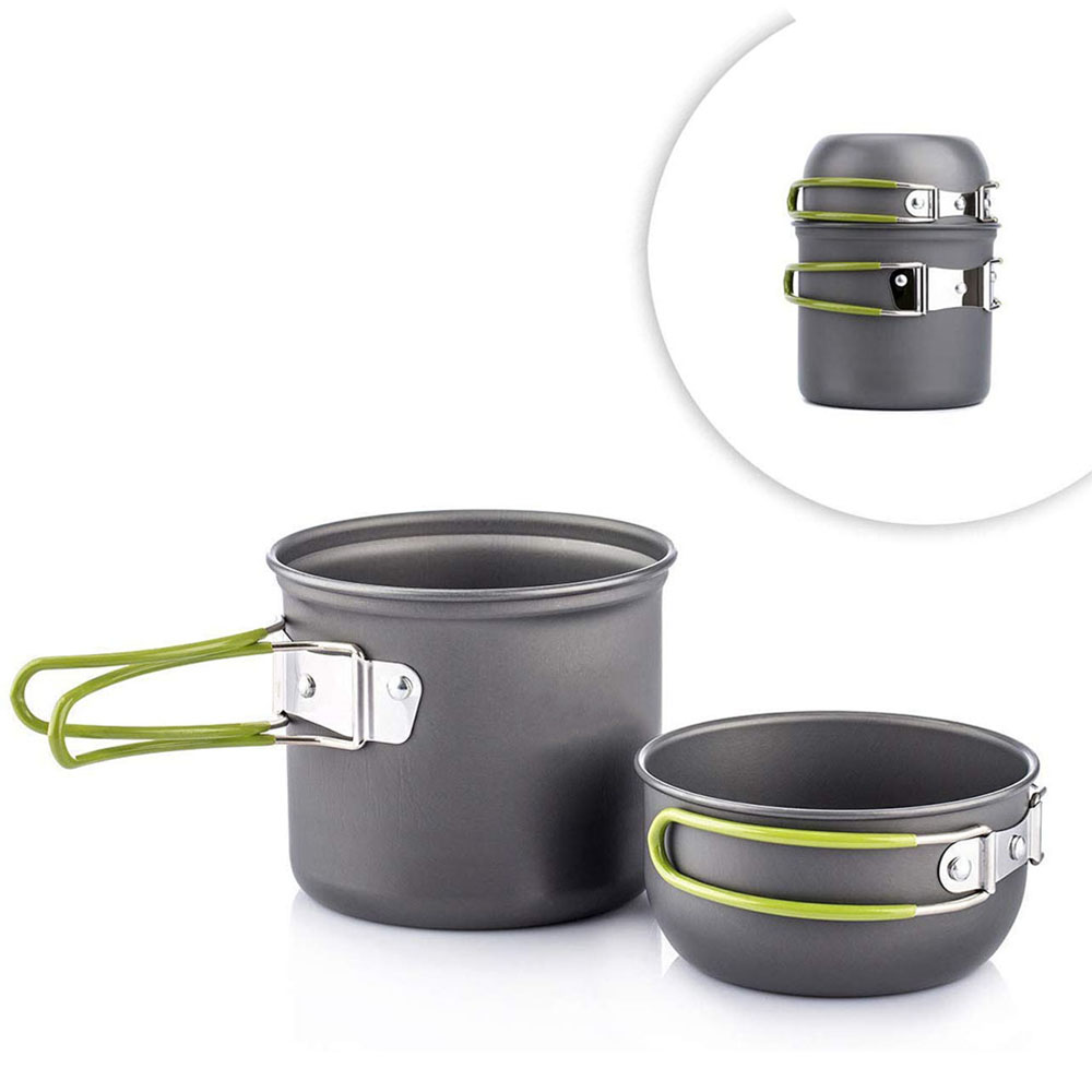 Outdoor Camping Dining Set - Ultralekkie garnki kempingowe Zestaw naczyń przenośnych