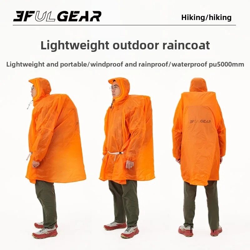 Camping Rain Poncho - Ultralekka peleryna przeciwdeszczowa 3F UL GEAR