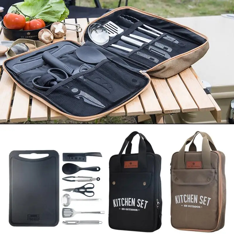 8-częściowy zestaw naczyń kuch – Outdoor Camping Dining Set recenzja i cena