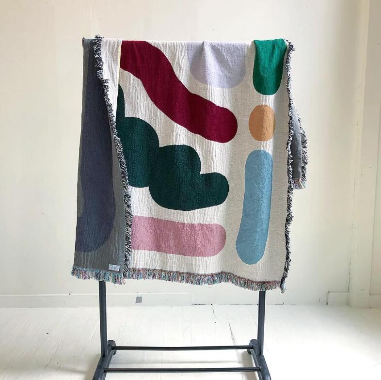 Kolorowe linie bawełna podróż  – Outdoor Camping Rugs recenzja i cena