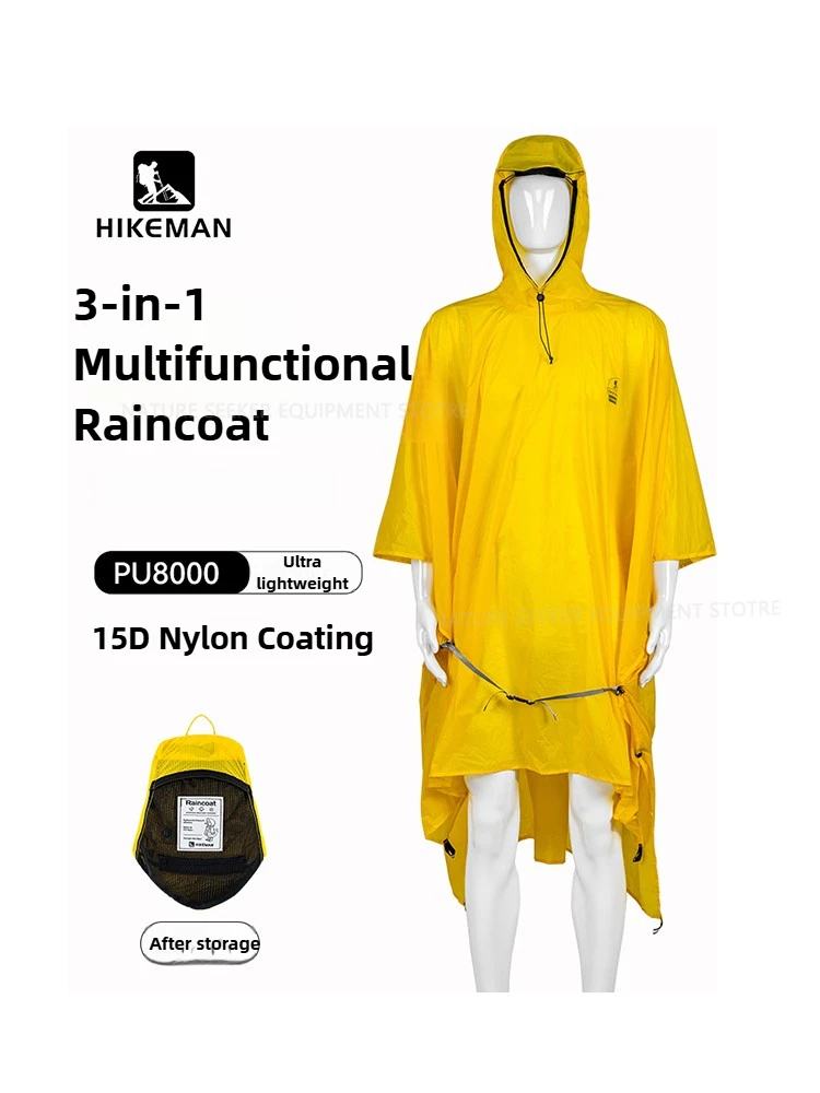 15D/210T płaszcz przeciwdeszcz – Camping Rain Poncho recenzja i cena
